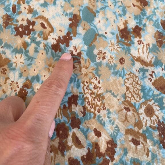 Vintage 90's Le Belle Floral Midi Skirt Size 11 - Picture 9 of 9